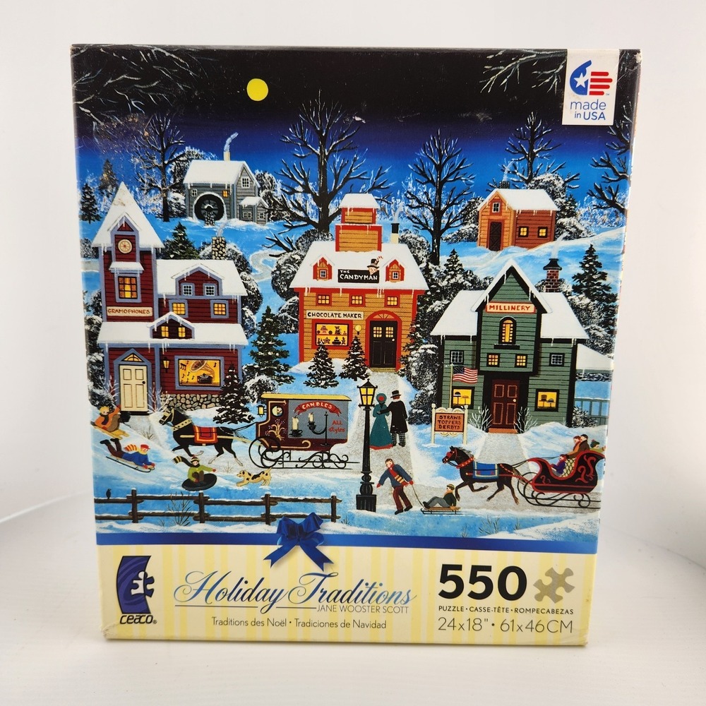 Sealed Ceaco "Candlelight & Moonlight" Jane Wooster Scott 550 pc Puzzle Holiday